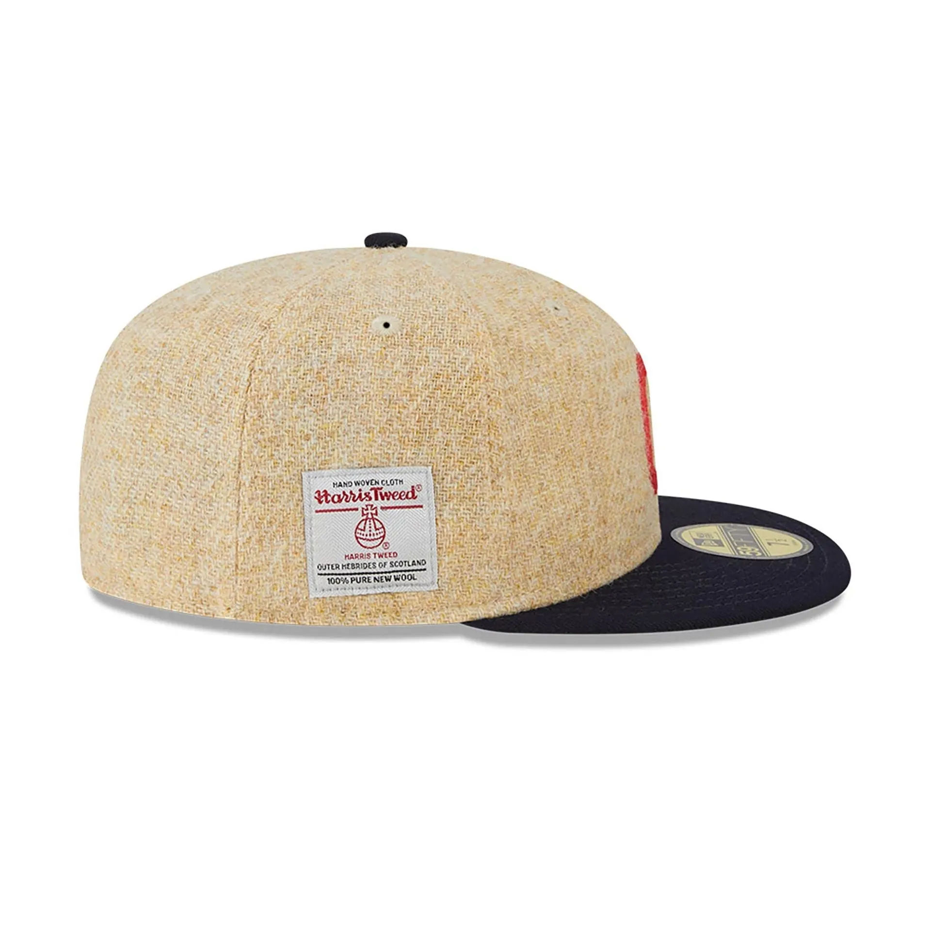 Cleveland Indians Harris Tweed Beige 59FIFTY Fitted Cap