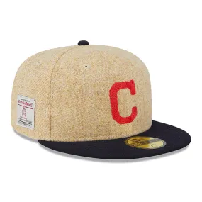 Cleveland Indians Harris Tweed Beige 59FIFTY Fitted Cap