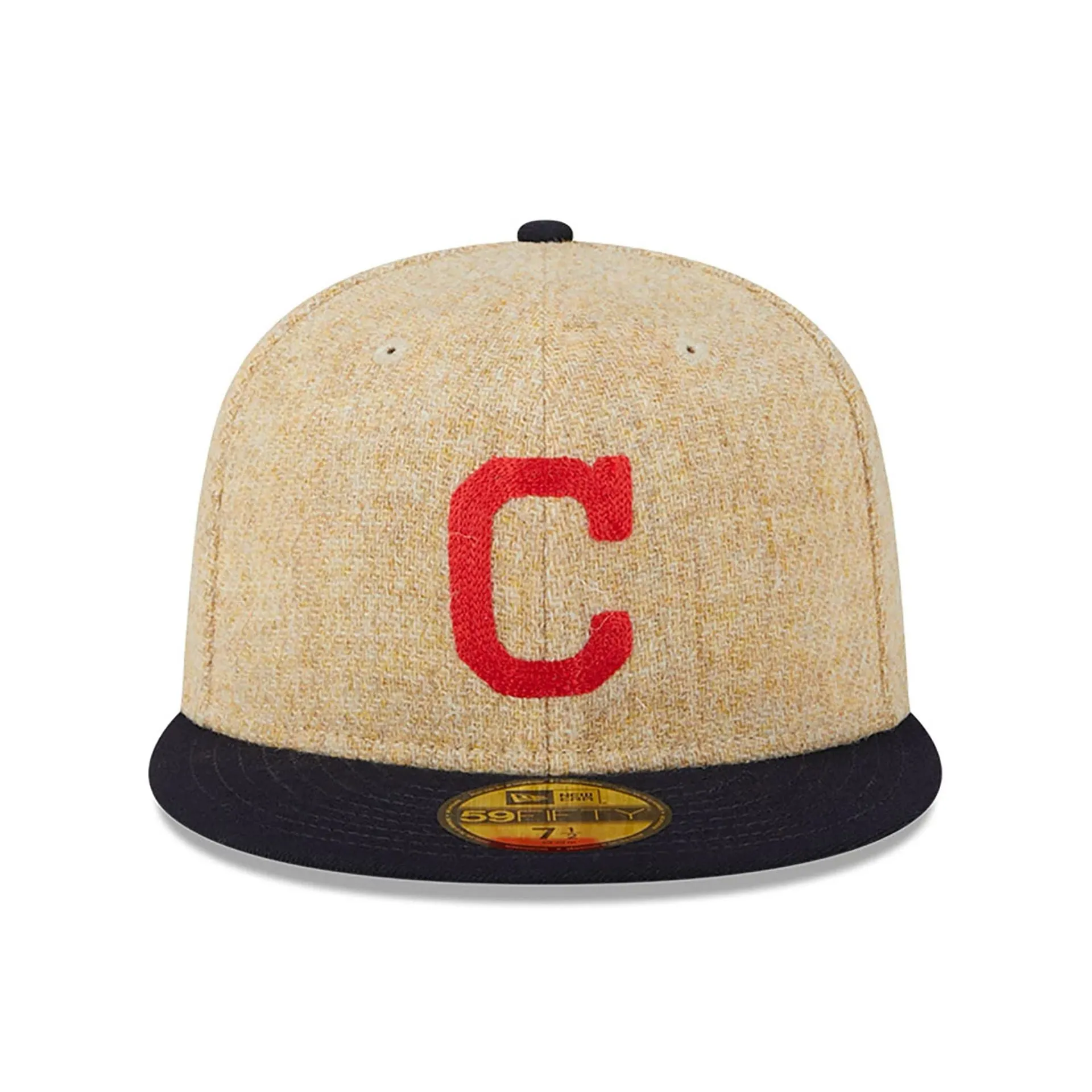 Cleveland Indians Harris Tweed Beige 59FIFTY Fitted Cap