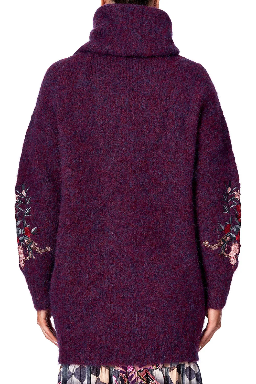 COCOON KNIT JUMPER VIOLET CITY