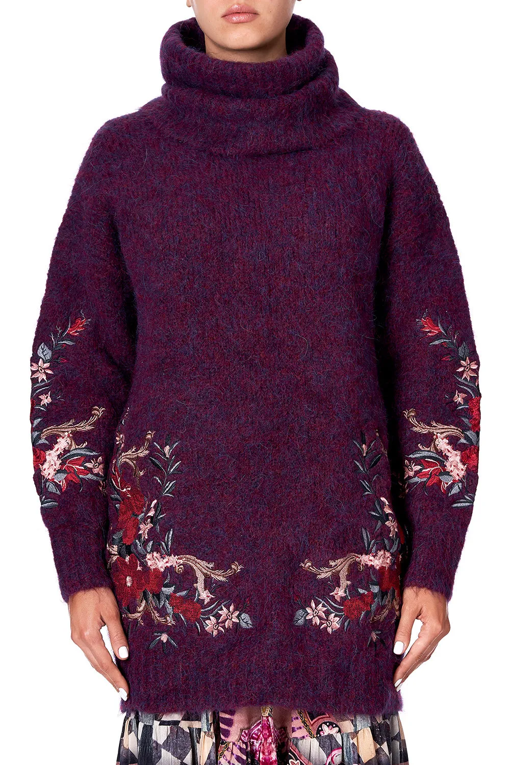 COCOON KNIT JUMPER VIOLET CITY