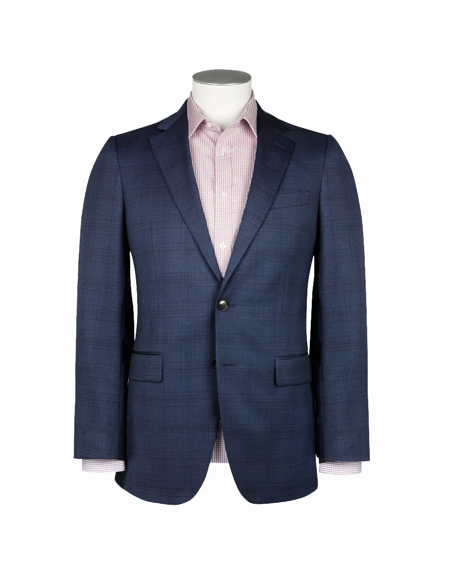 Cooper blue check suit jacket