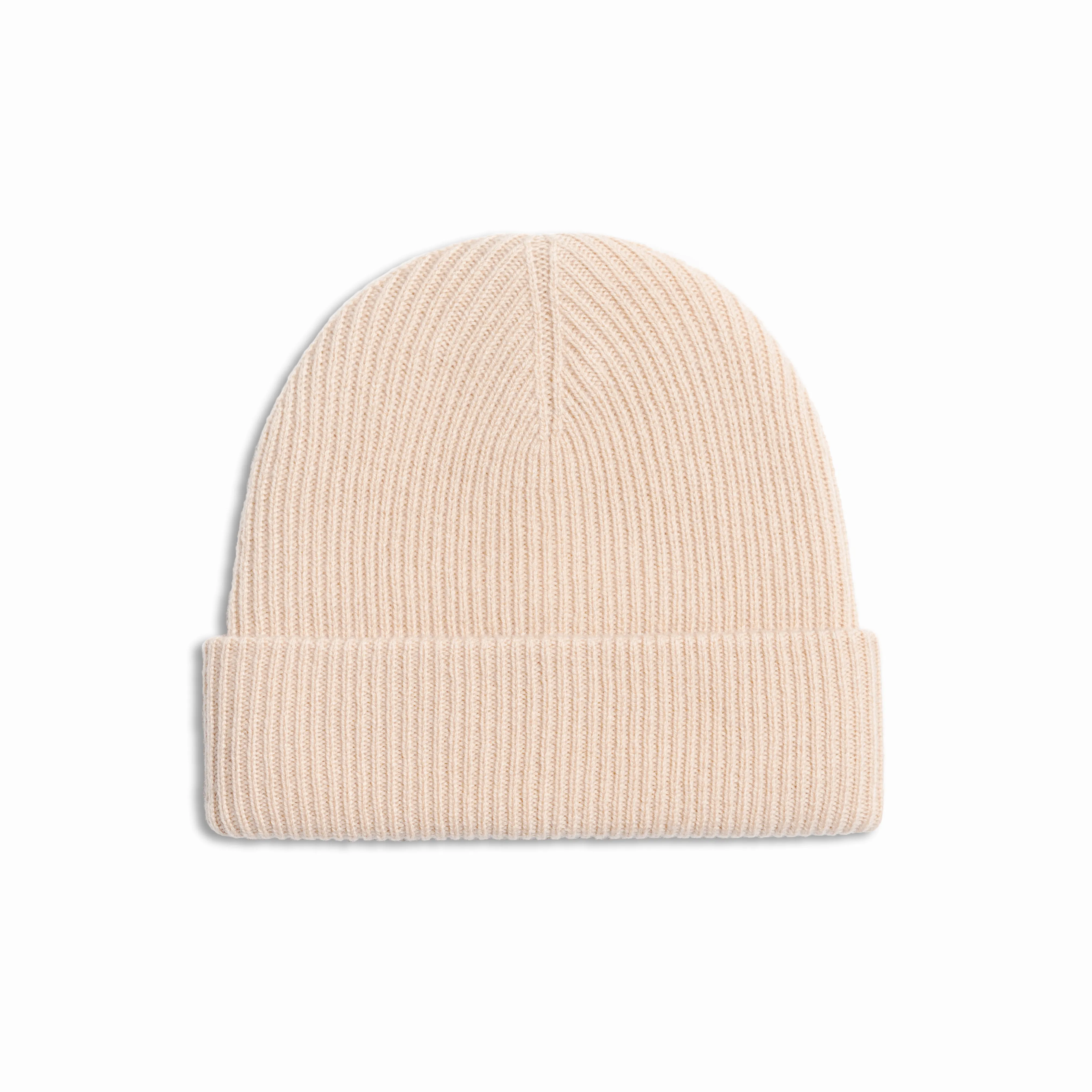 Cream Cashmere Wool Beanie