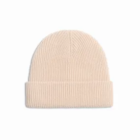 Cream Cashmere Wool Beanie