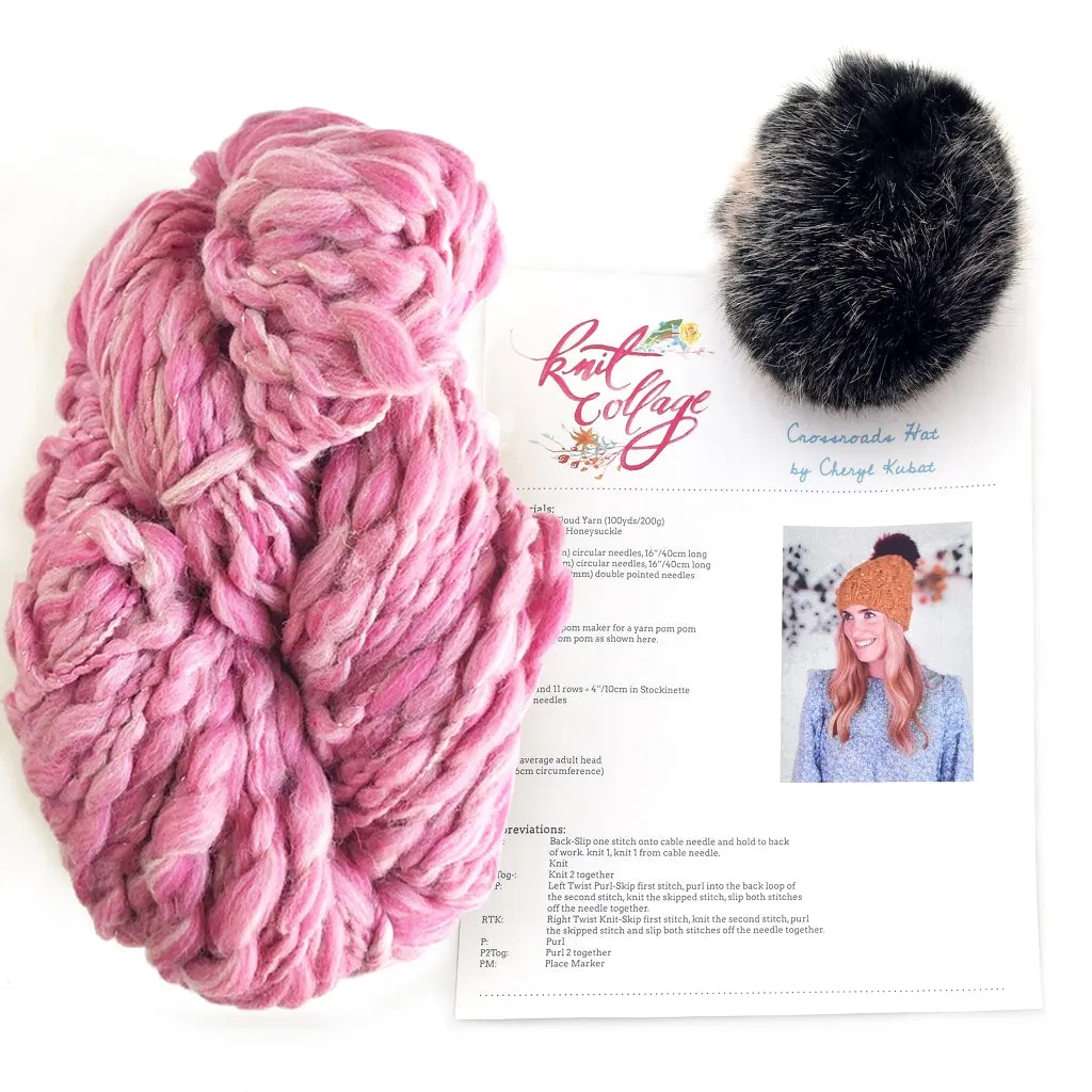 Crossroads Hat Knitting Kit, by Knit Collage