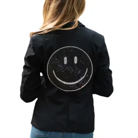 Crystals Black Smile Blazer