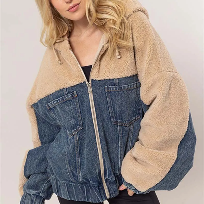 Denim Sherpa Jacket