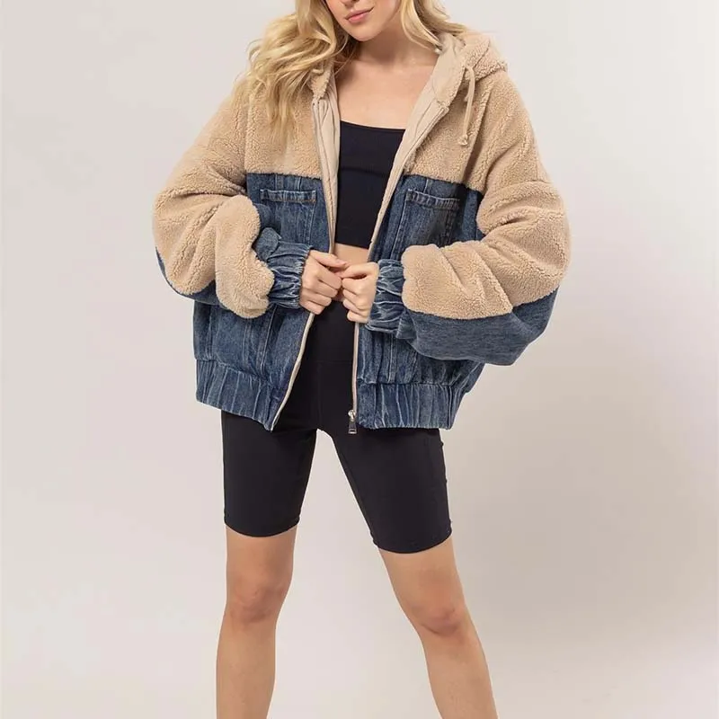 Denim Sherpa Jacket