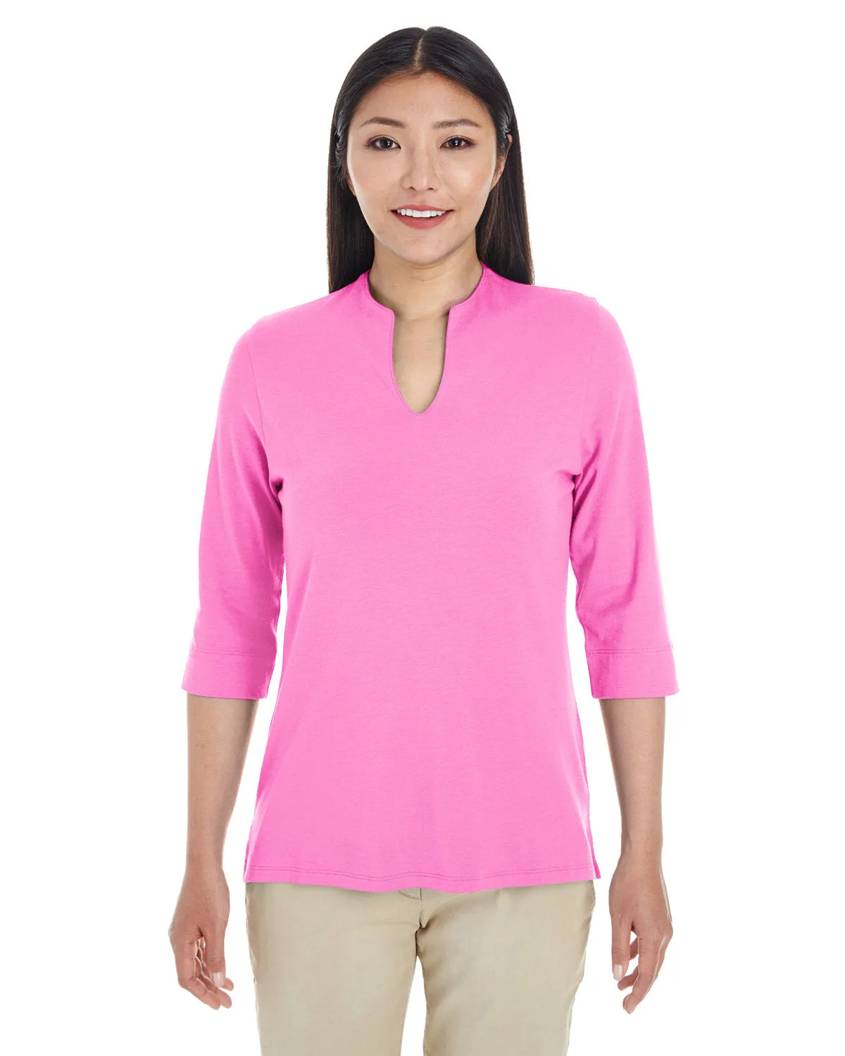 Devon & Jones Ladies' Perfect Fit™ Tailored Open Neckline Top DP188W