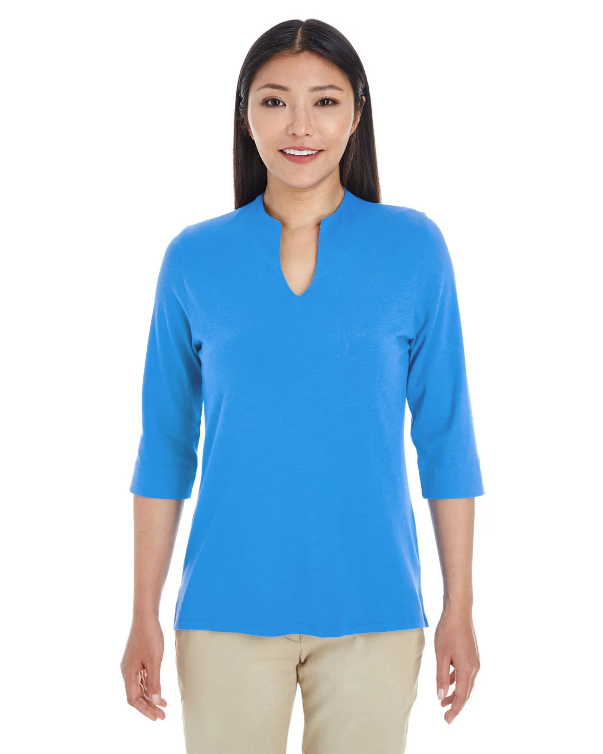 Devon & Jones Ladies' Perfect Fit™ Tailored Open Neckline Top DP188W