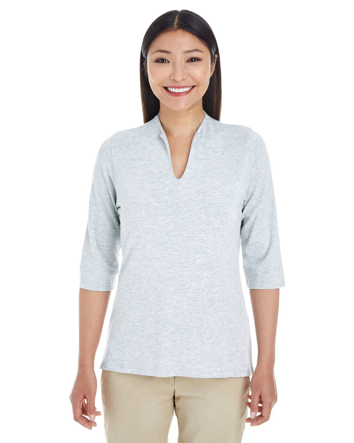 Devon & Jones Ladies' Perfect Fit™ Tailored Open Neckline Top DP188W