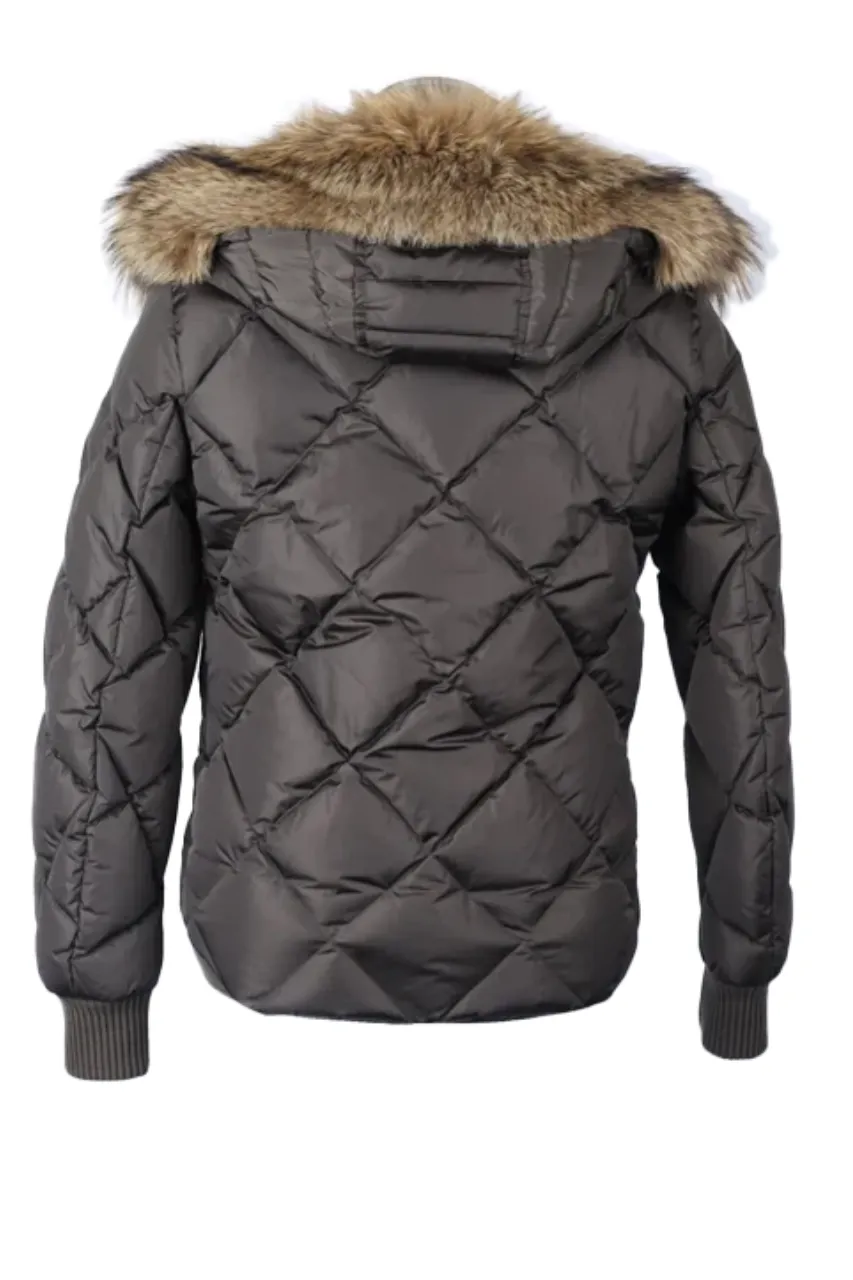 Down Filled Puffer Jacket W/ Fur Trim