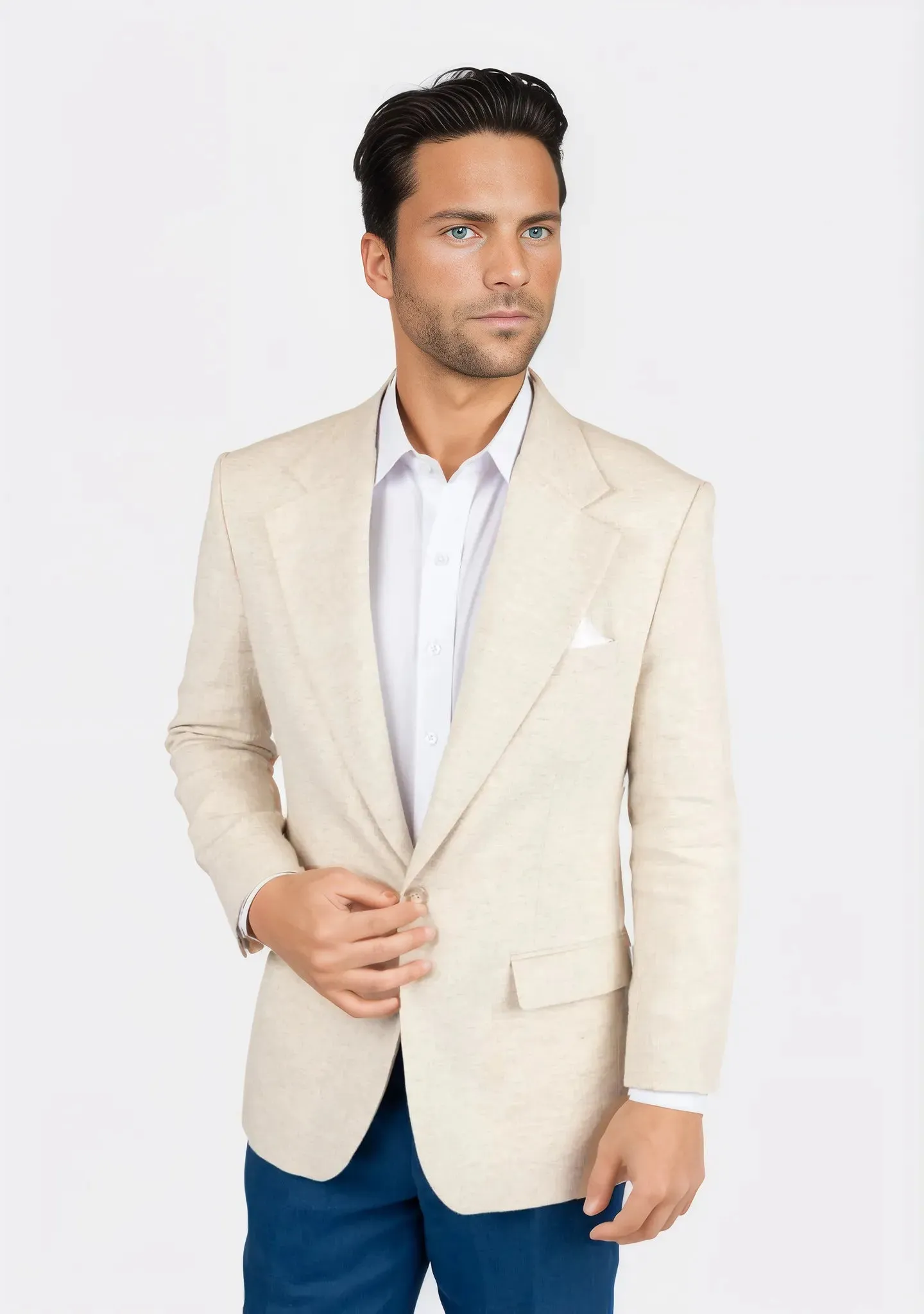 Eldridge Sand Linen Jacket