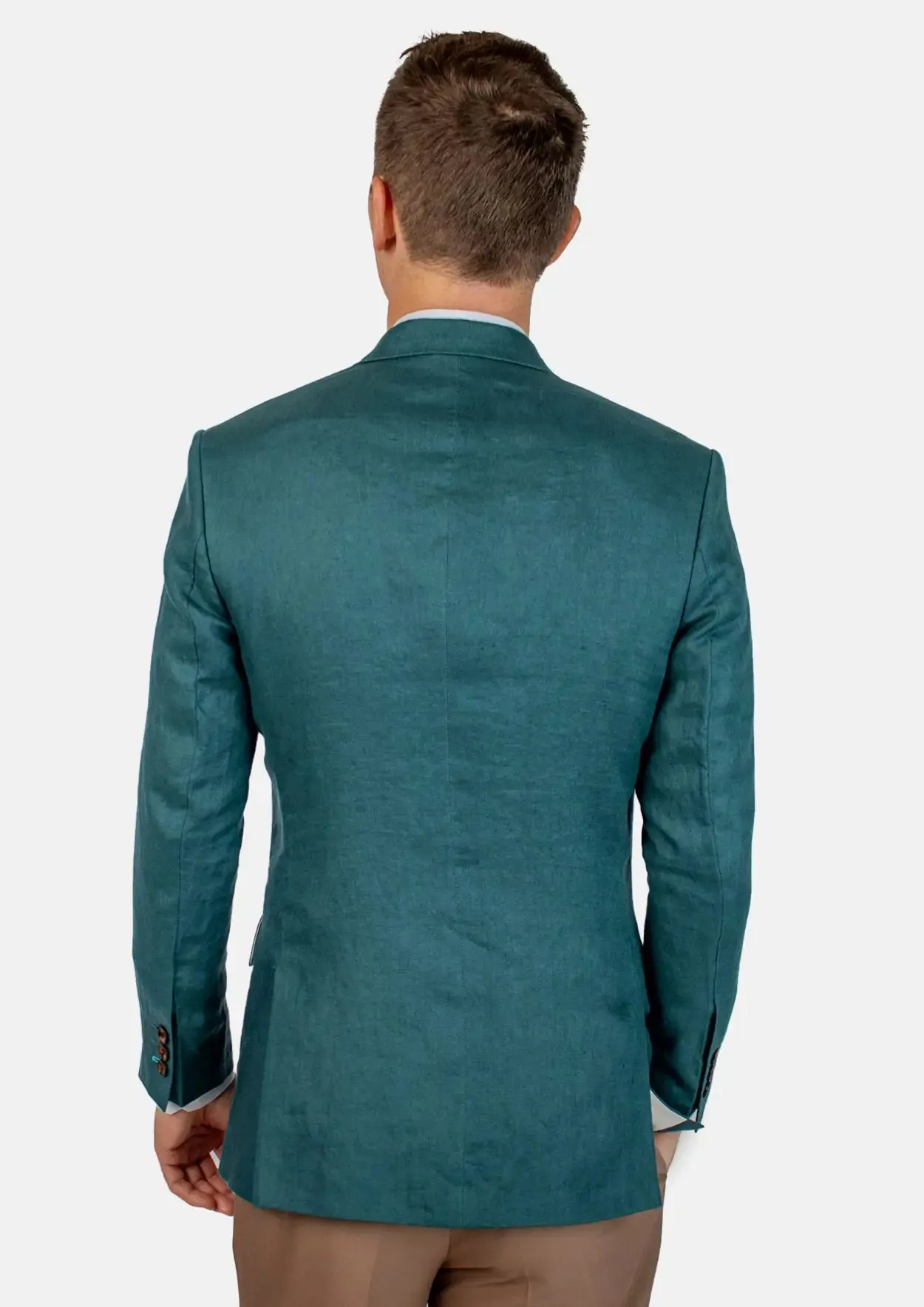 Ellis Deep Teal Linen Jacket