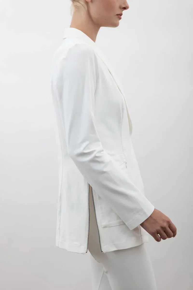 Elvalbella White Utility Blazer