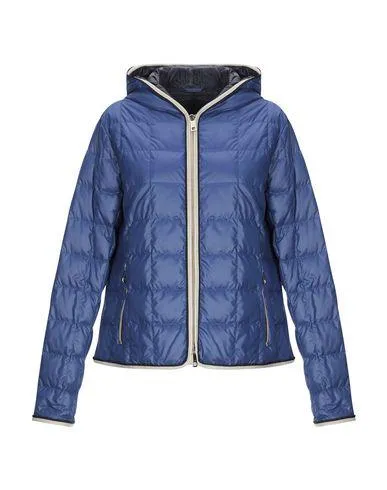 Fay Women Down jacket Blue XS INT