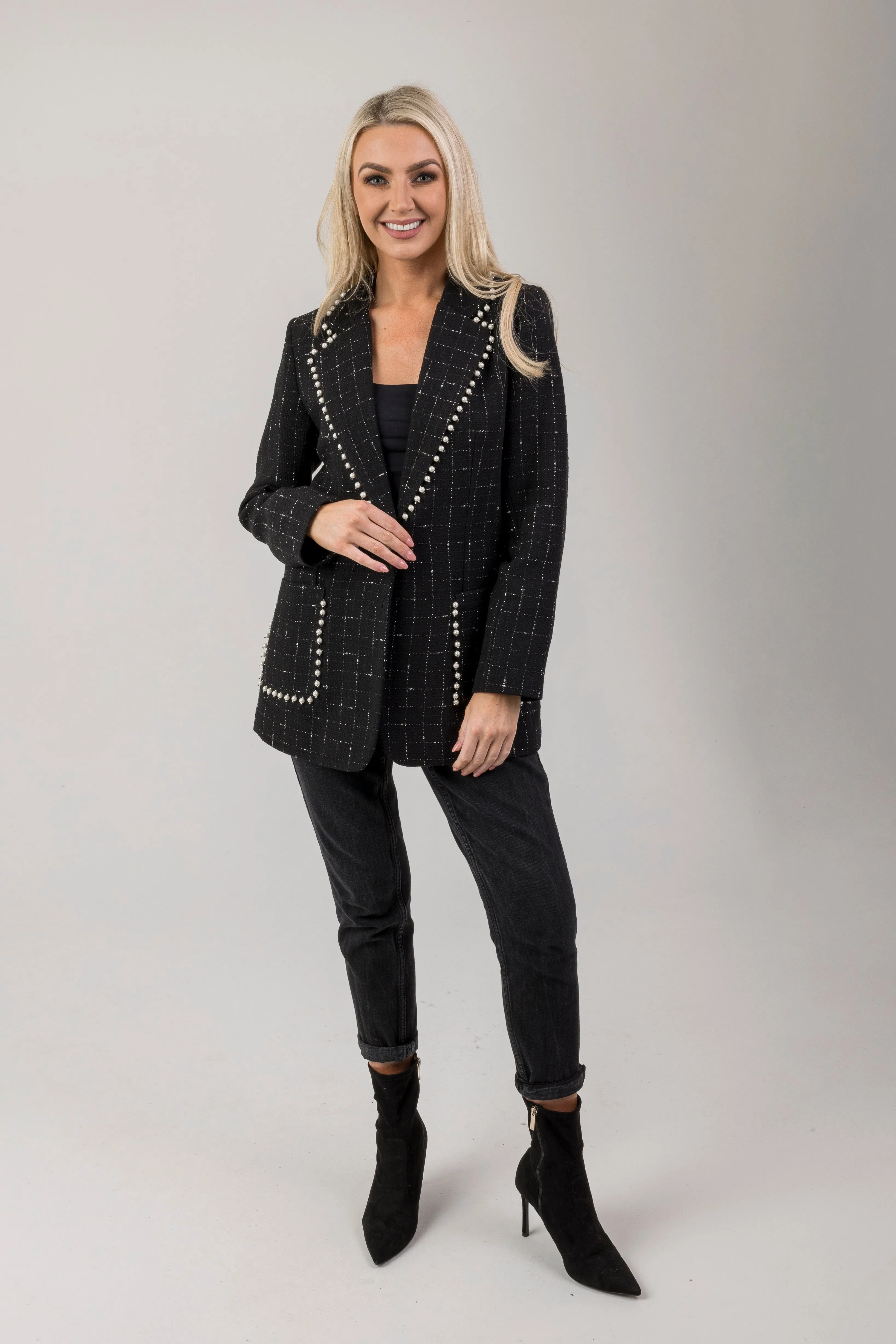 Faye pearl blazer