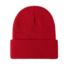 FLOOF Unisex Knit Hat in Red