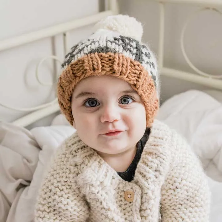 Forest Knit Beanie Hat: S (0-6 months)