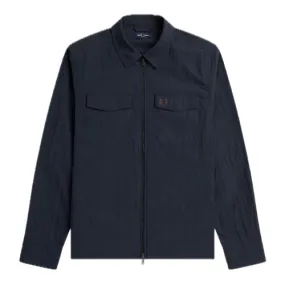 Fred Perry Navy Zip Through Overshirt