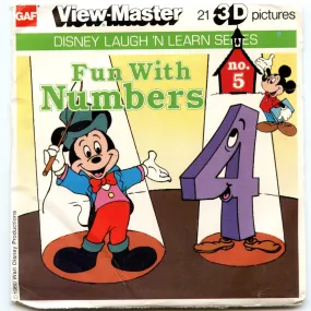 Fun with Numbers - no.5 - View-Master 3 Reel Packet - 1970s  - vintage - (K10-G6)