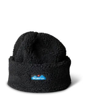 Fur Ball Beanie in Moonless Night