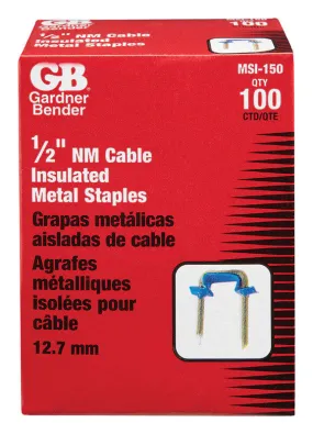 Gardner Bender 1/2 in. W Metal Insulated Cable Staple 100 pk