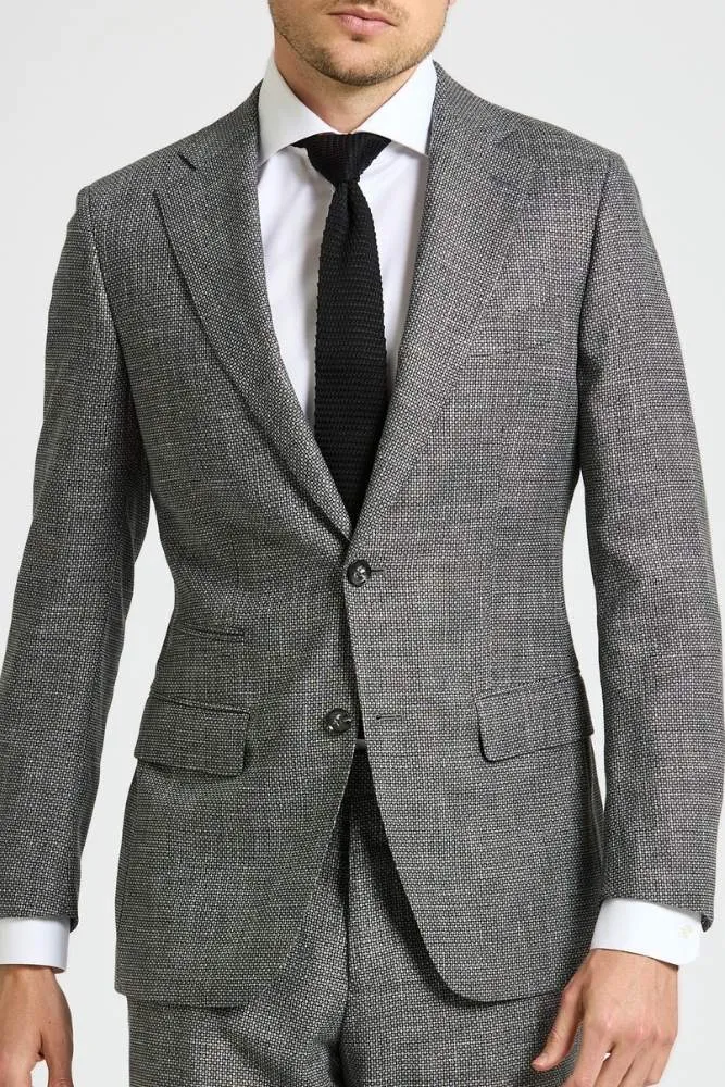 Greyson Suit - Grey Black Circle