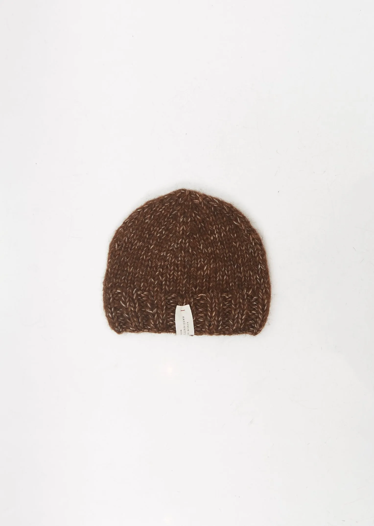 Handknit Echo Hat — Coffee