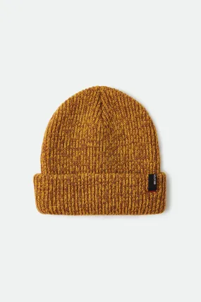 Heist Chunky Beanie - Mustard Brown Marled