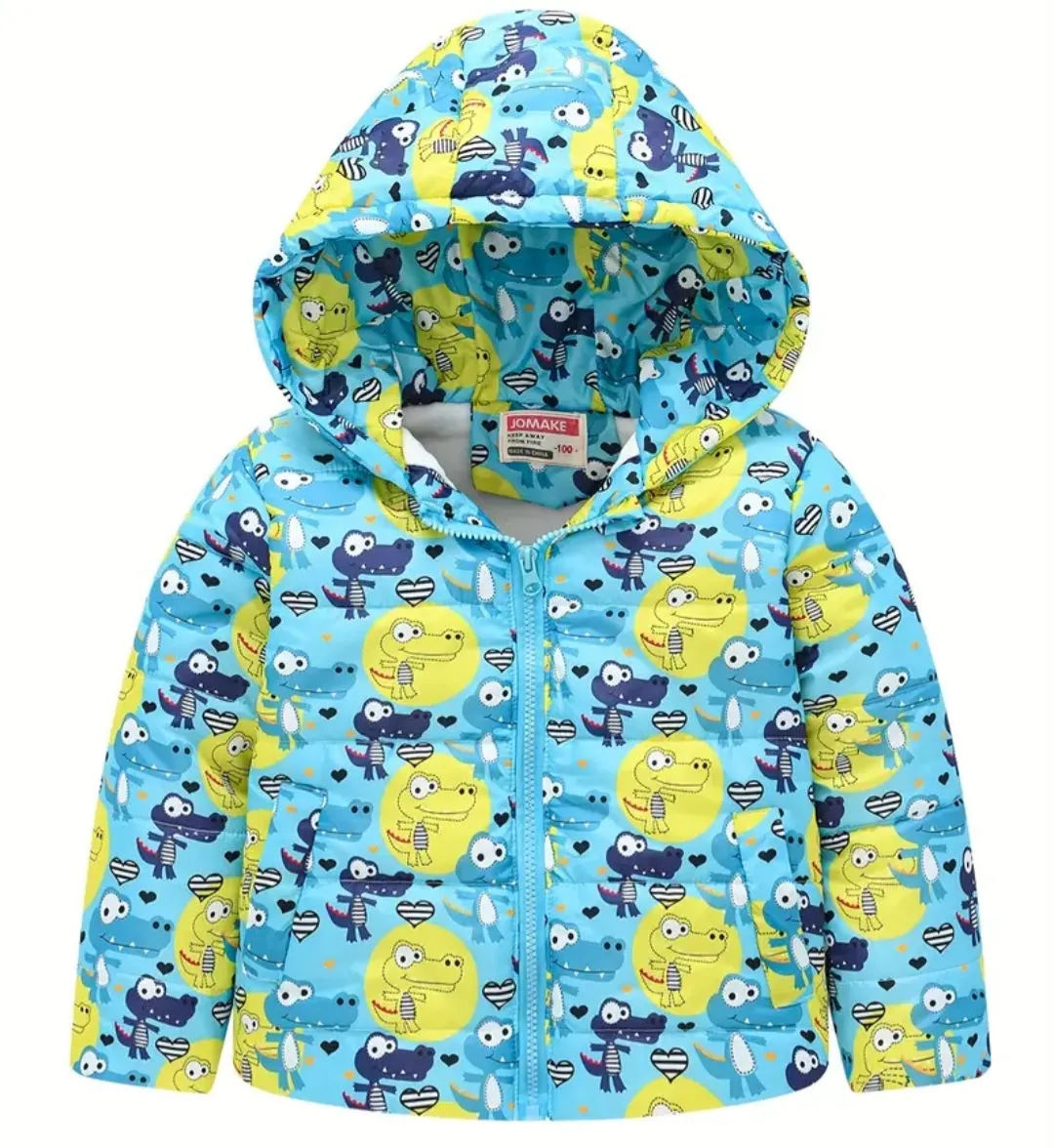 Hooded Dinosaur Puffer Jacket #2000365