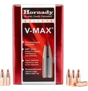 HORNADY .224 22 CAL 35 GRAIN V-MAX PROJECTILES 100 PACK