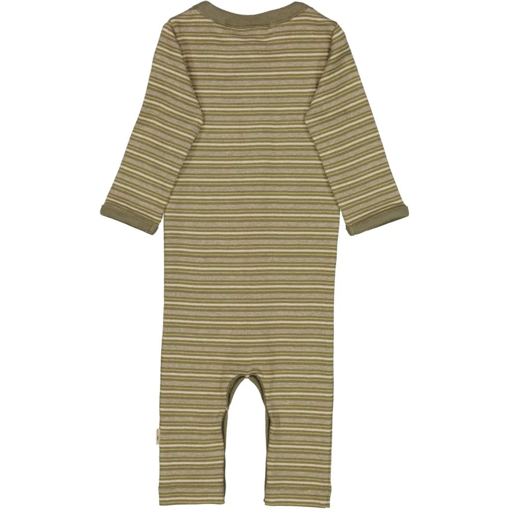 Jumpsuit Eigil - heather green stripe