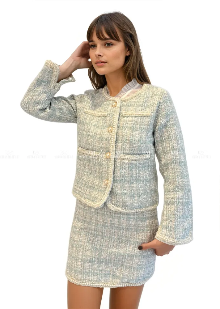 Keira Three Piece Tweed Suit