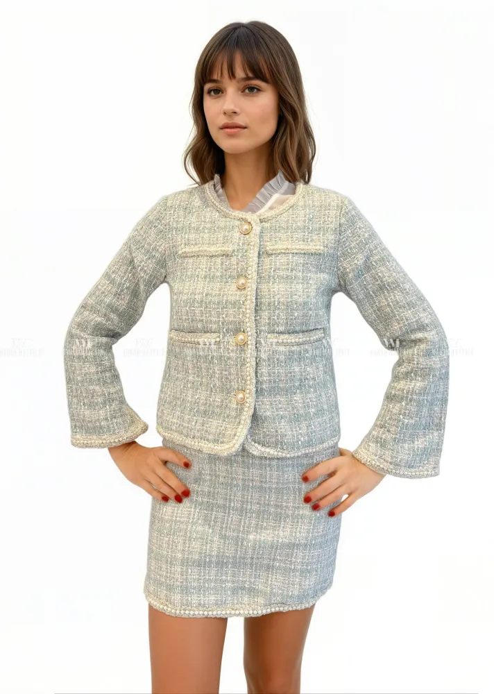 Keira Three Piece Tweed Suit