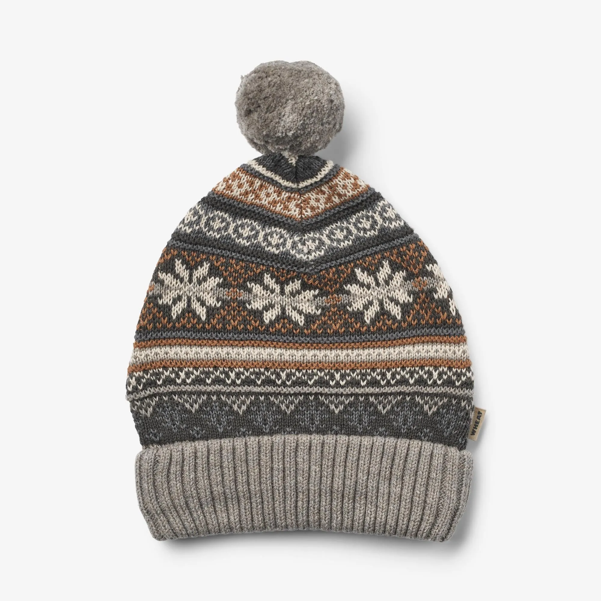 Knit Beanie Nolo - warm grey melange