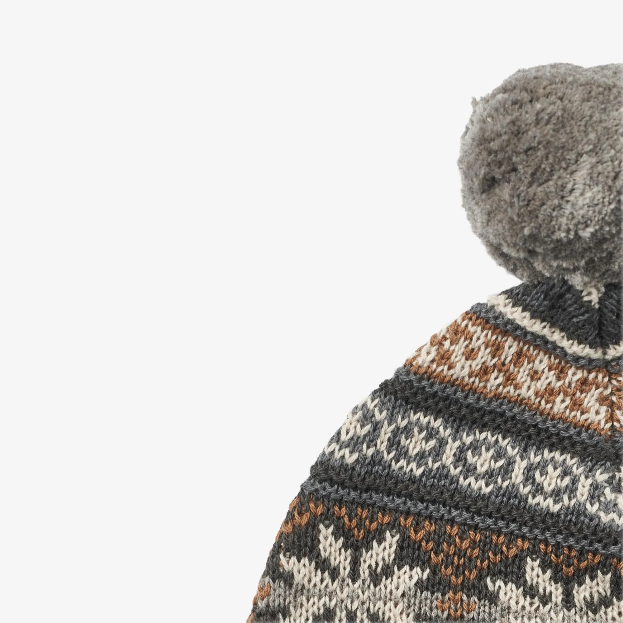 Knit Beanie Nolo - warm grey melange