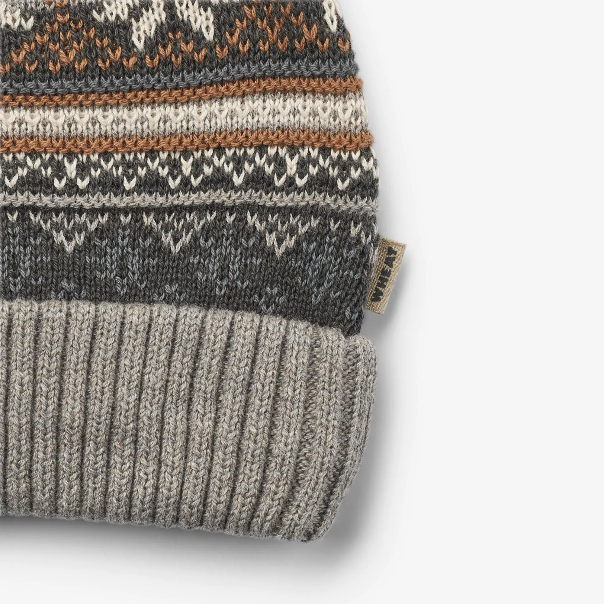 Knit Beanie Nolo - warm grey melange