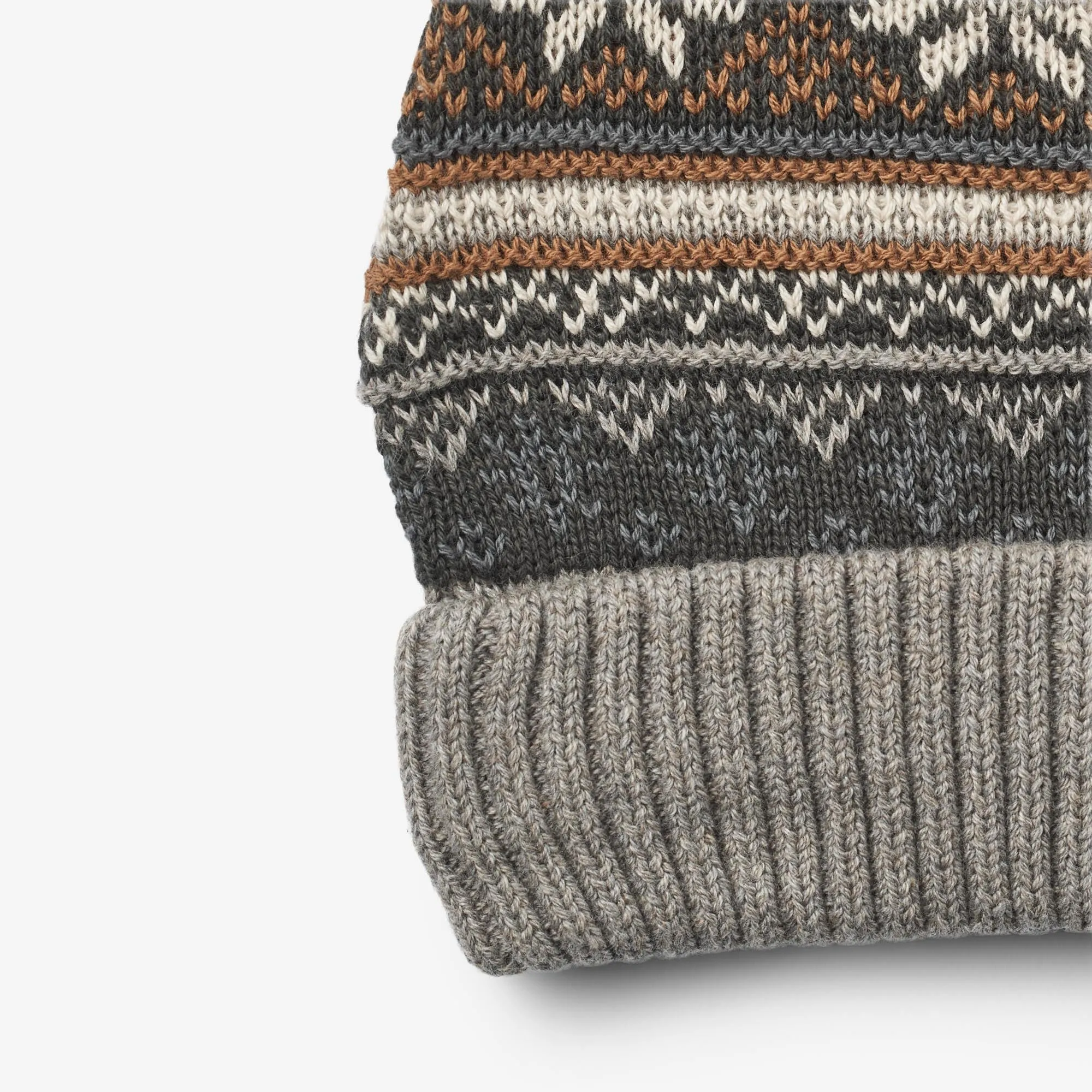 Knit Beanie Nolo - warm grey melange