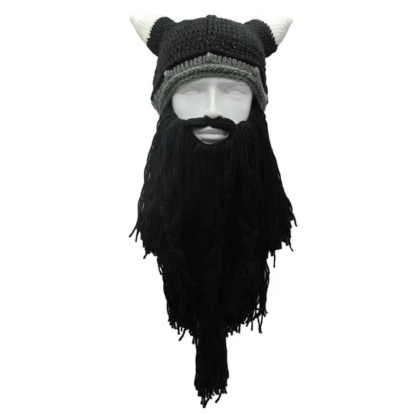 Knitted Viking Beard Beanie