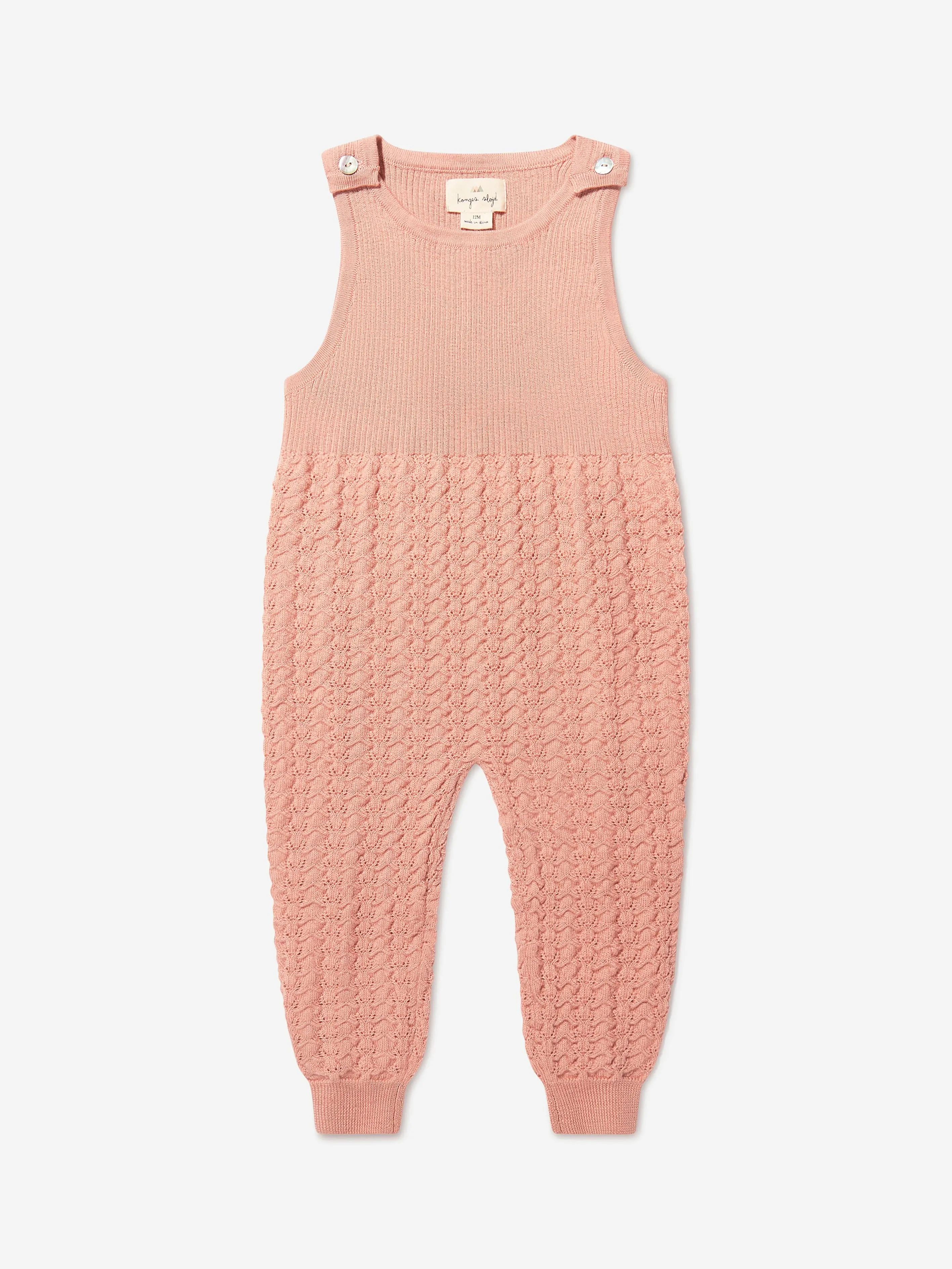 Konges Slojd Baby Girls Merino Wool Valkan Spencer Jumpsuit