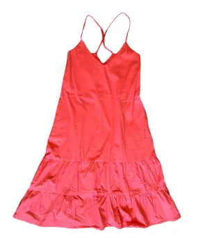 Long Ruffle Dress (Coral)