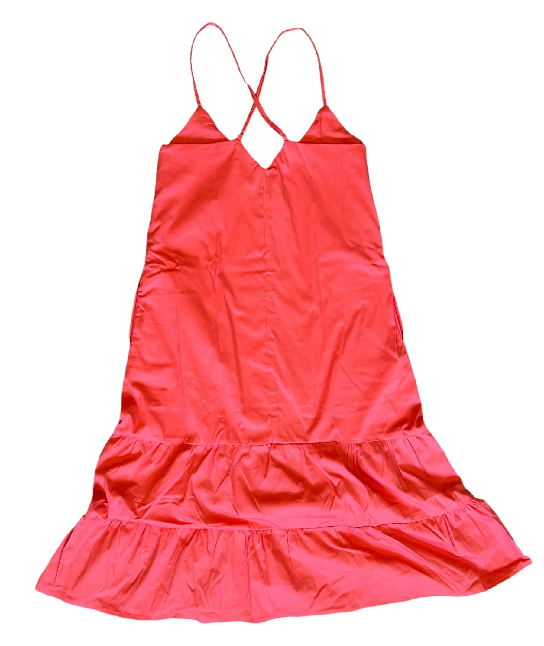 Long Ruffle Dress (Coral)