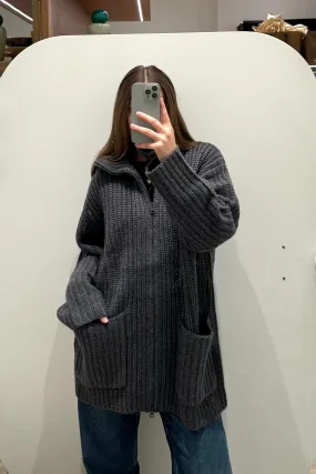 MAJKEN ZIP CARDIGAN