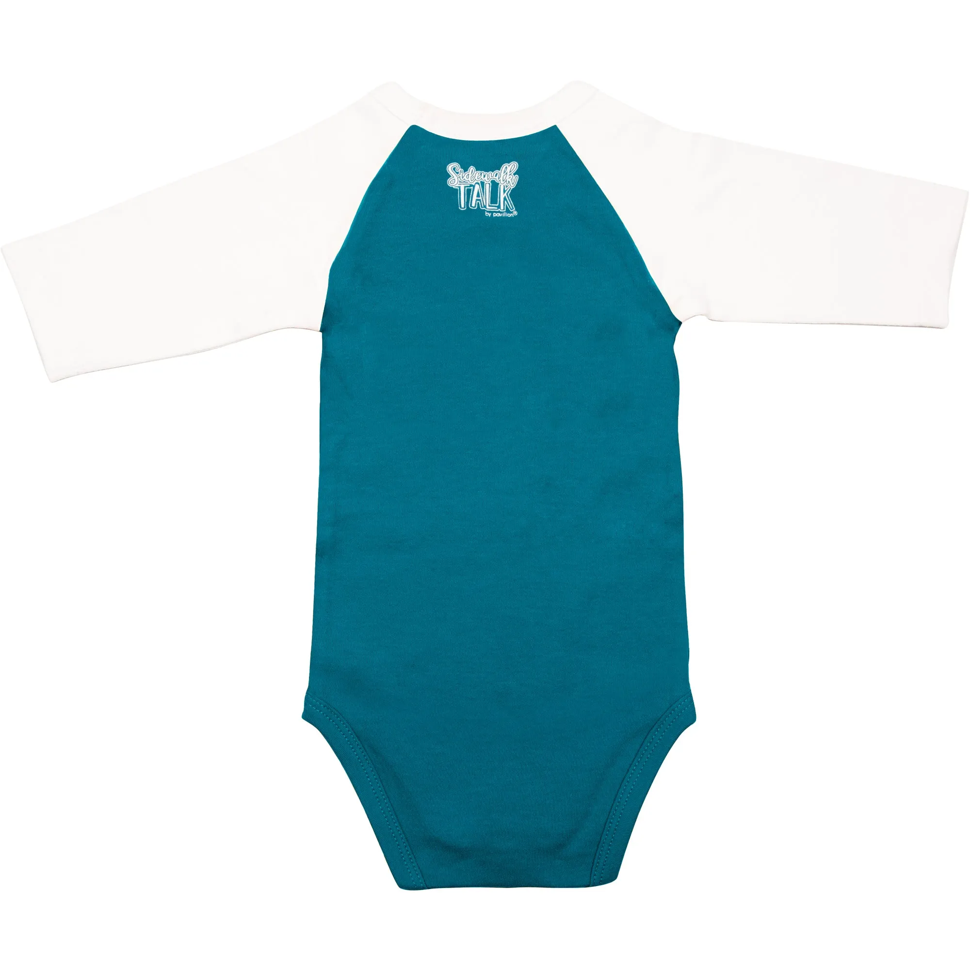 Mama's Boy 3/4 Length Sleeve Prussian Blue Onesie