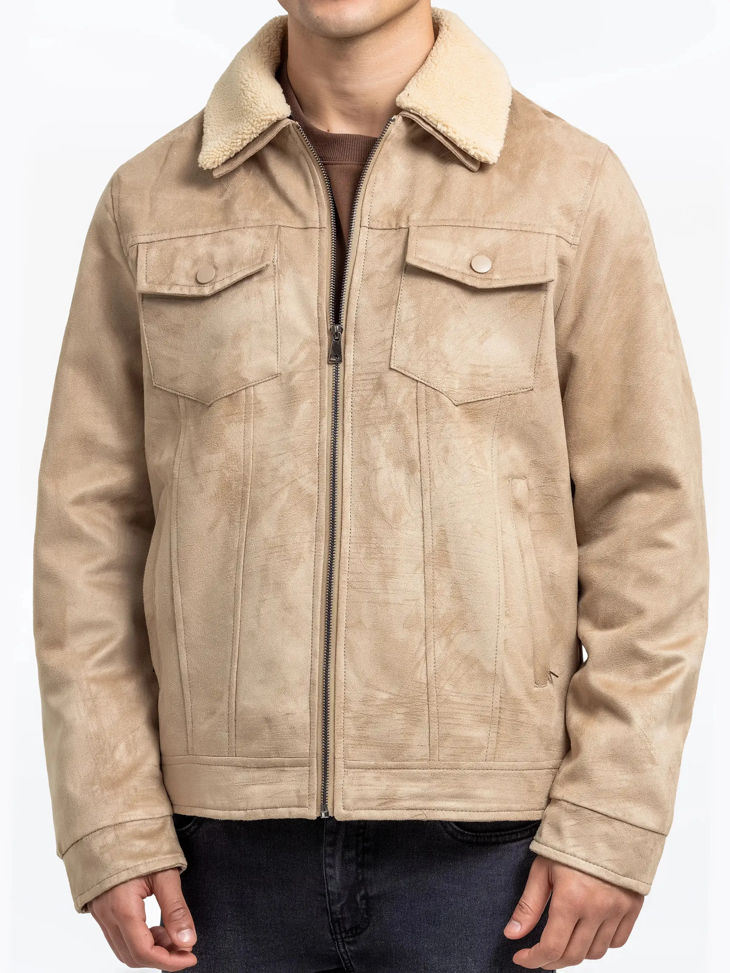 Men's Beige Jacket - EMTJ24-033