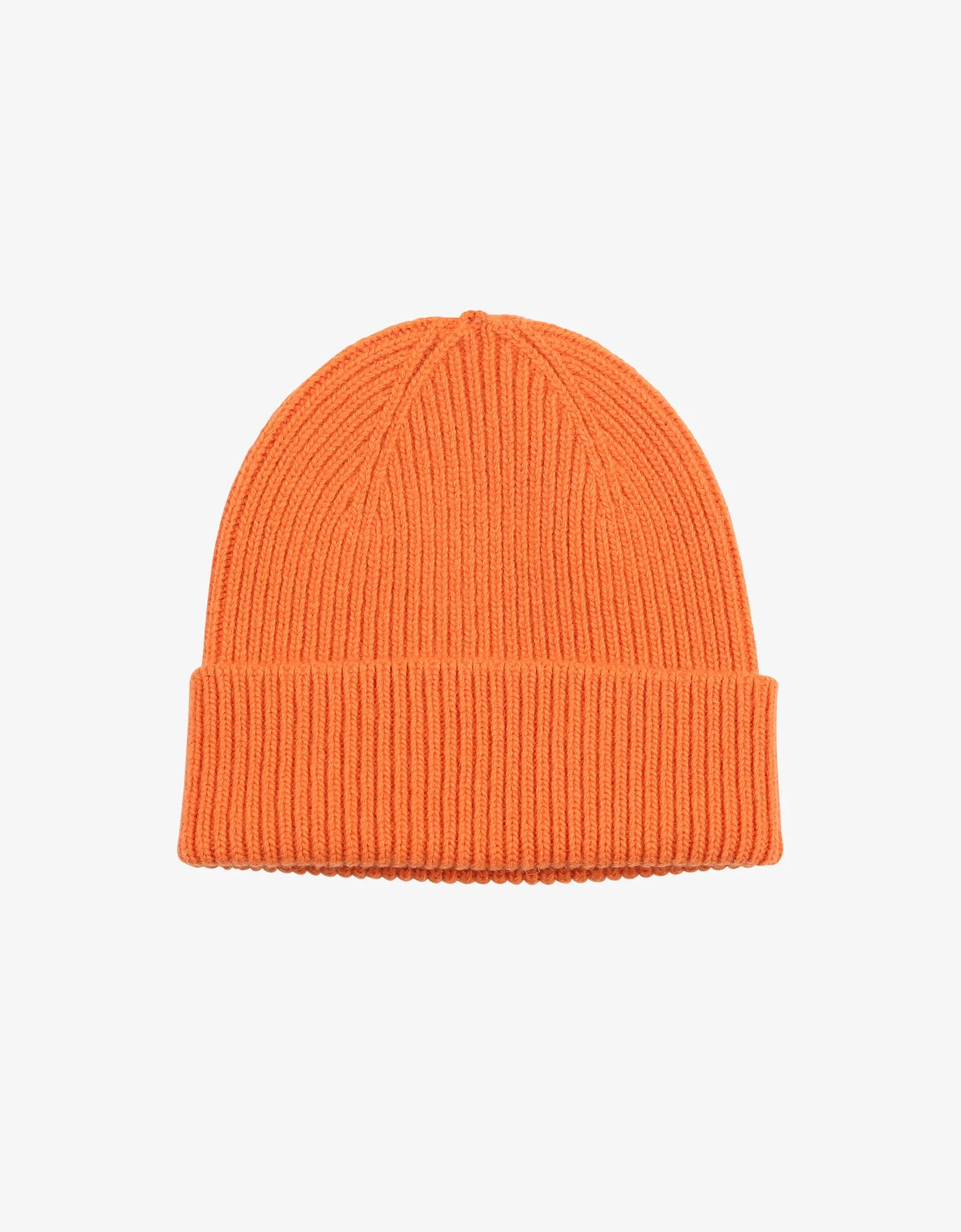 Merino Wool Beanie - Burned Orange