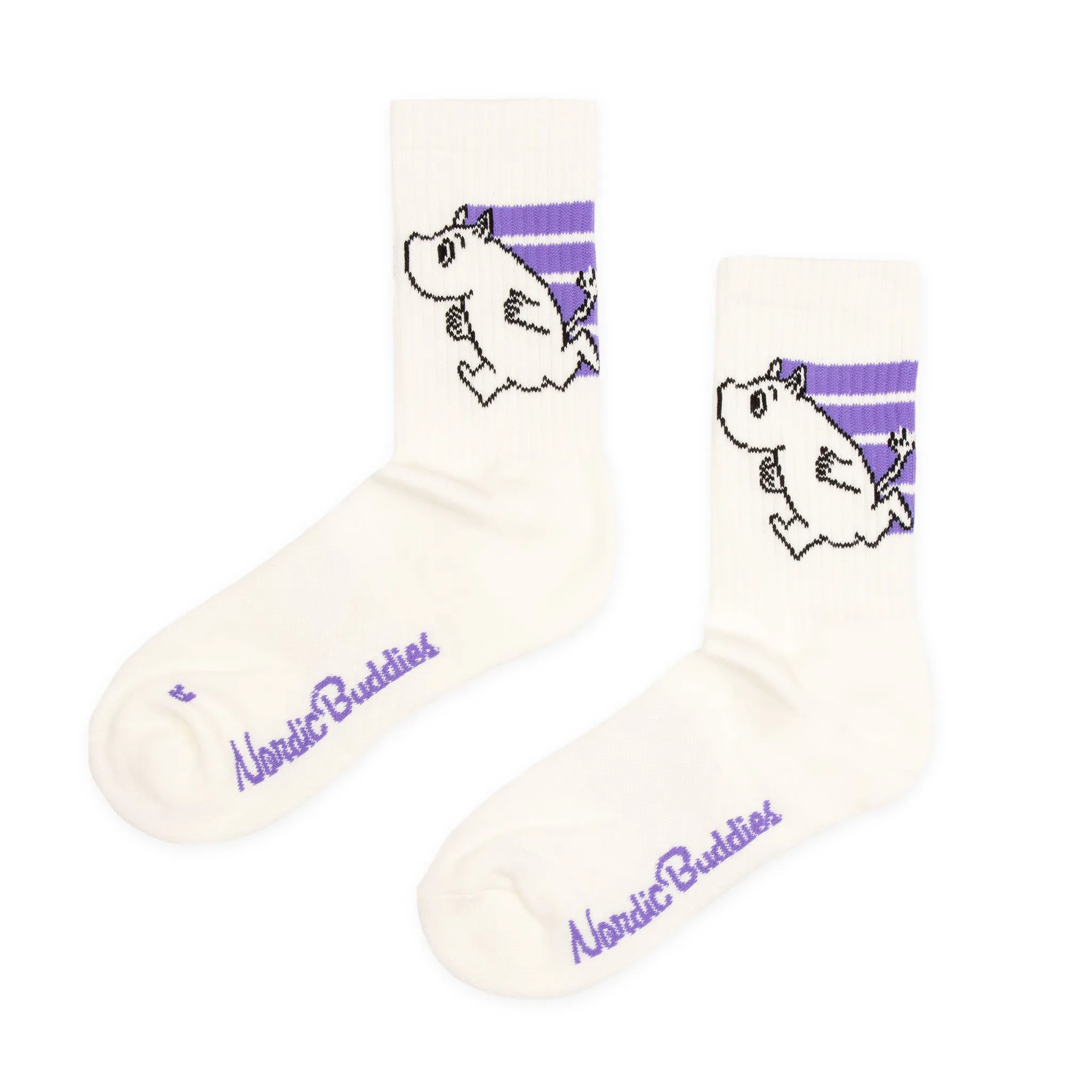 Moomintroll Active Socks and Beanie Combo - Lilac & White