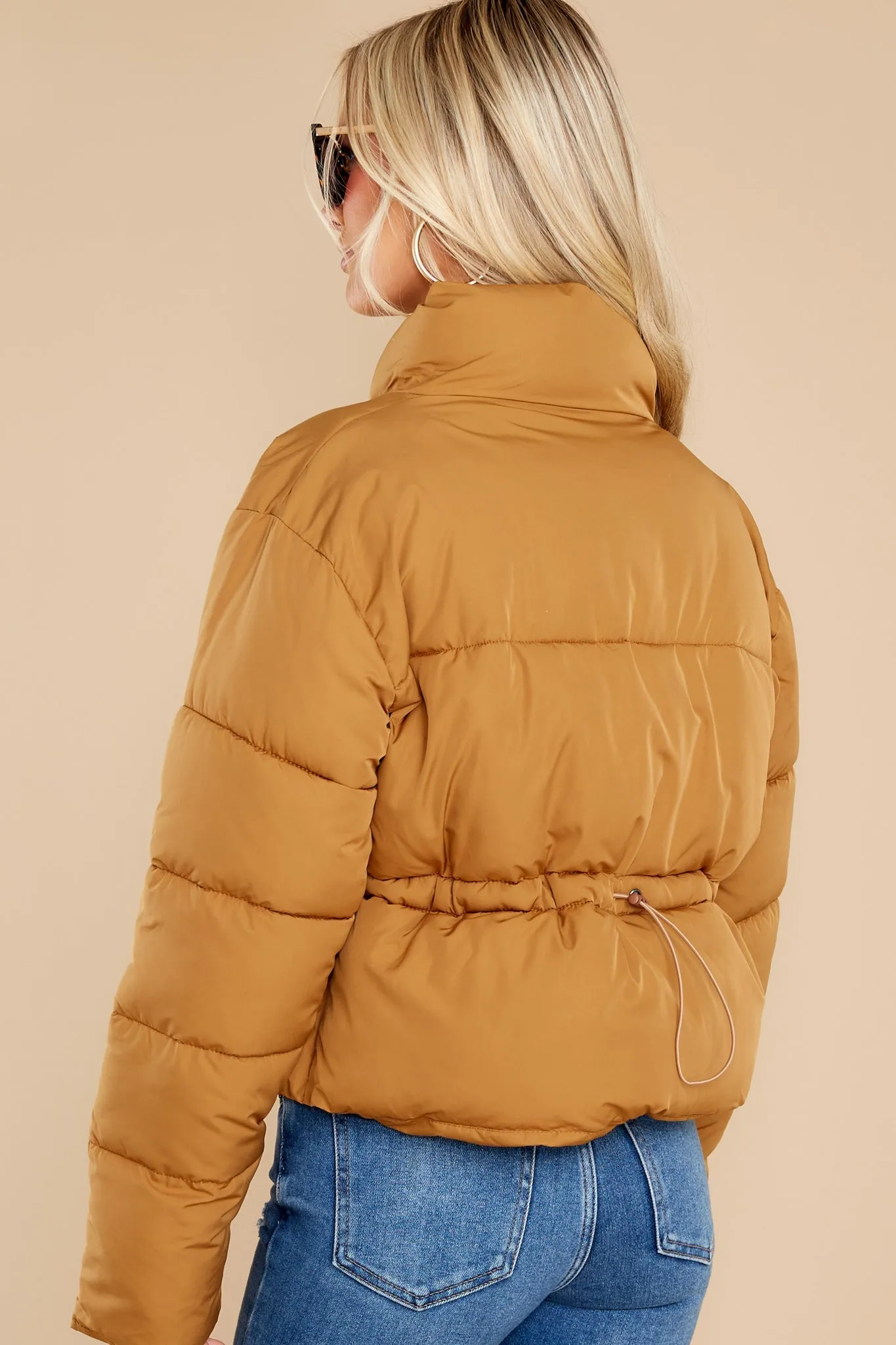 Morning Walks Camel Puffer Jacket