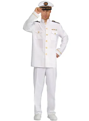 Naval Captain Uniform Mens Plus Size Costume